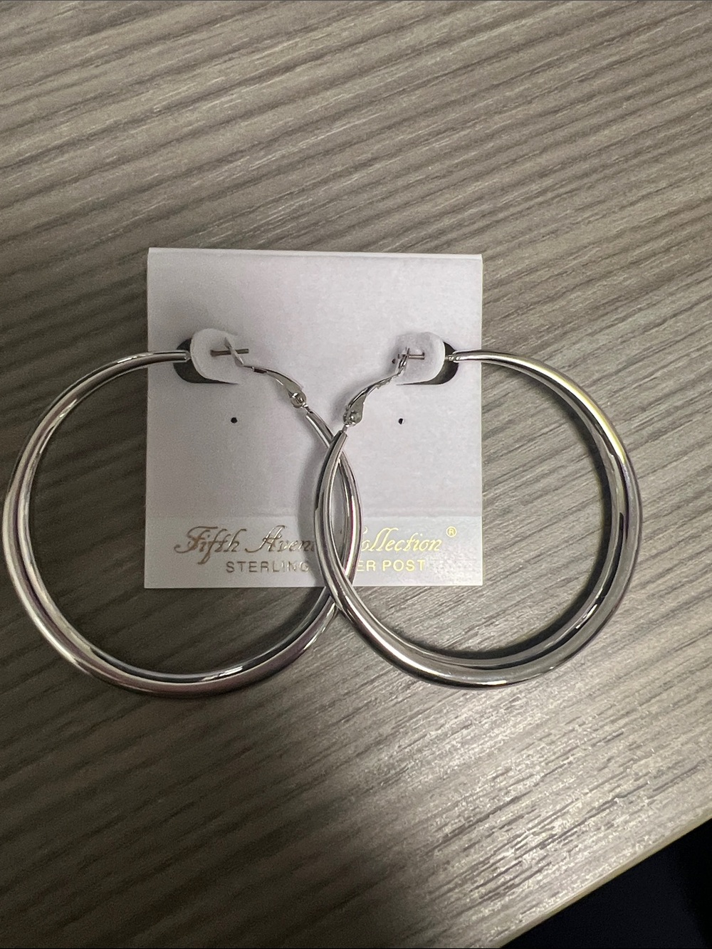 Silver Large Hoop Earrings - Silver